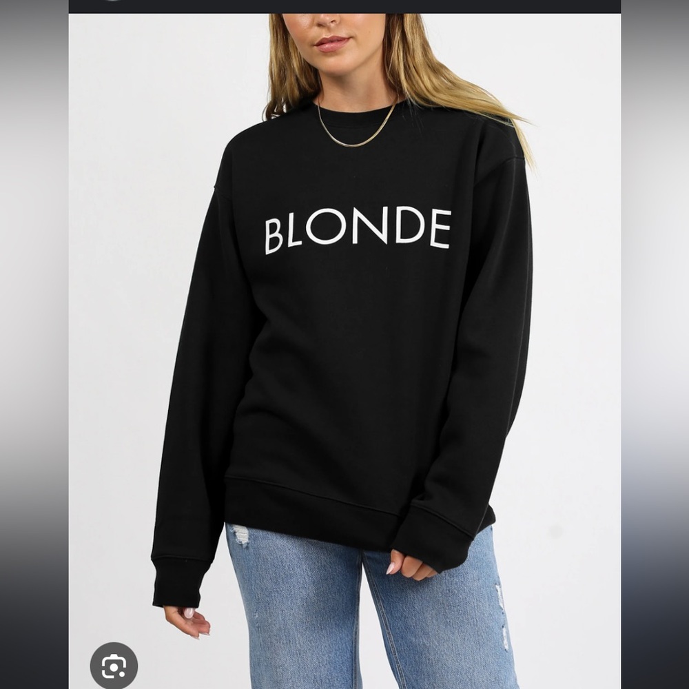 BRUNETTE THE LABEL BLONDE CREWNECK